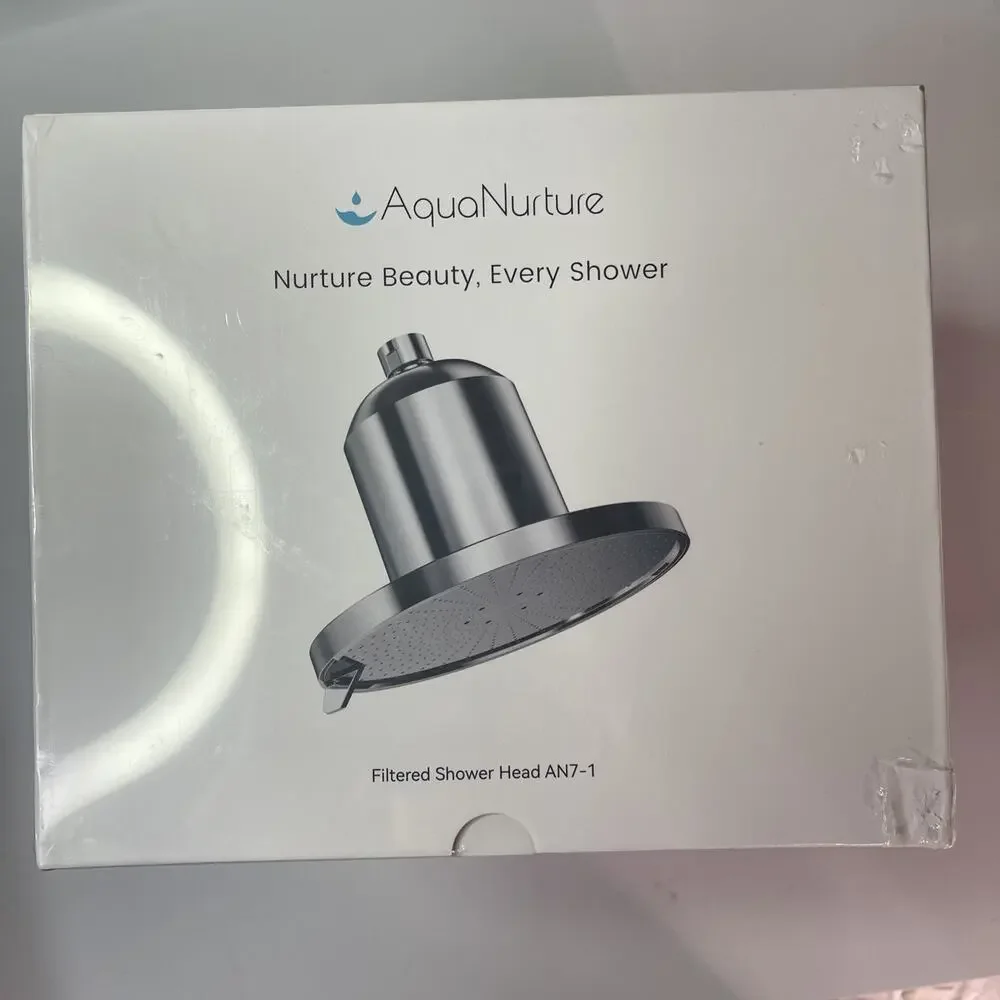 AquaNurture Filtered Shower Head AN7-1 New Sealed